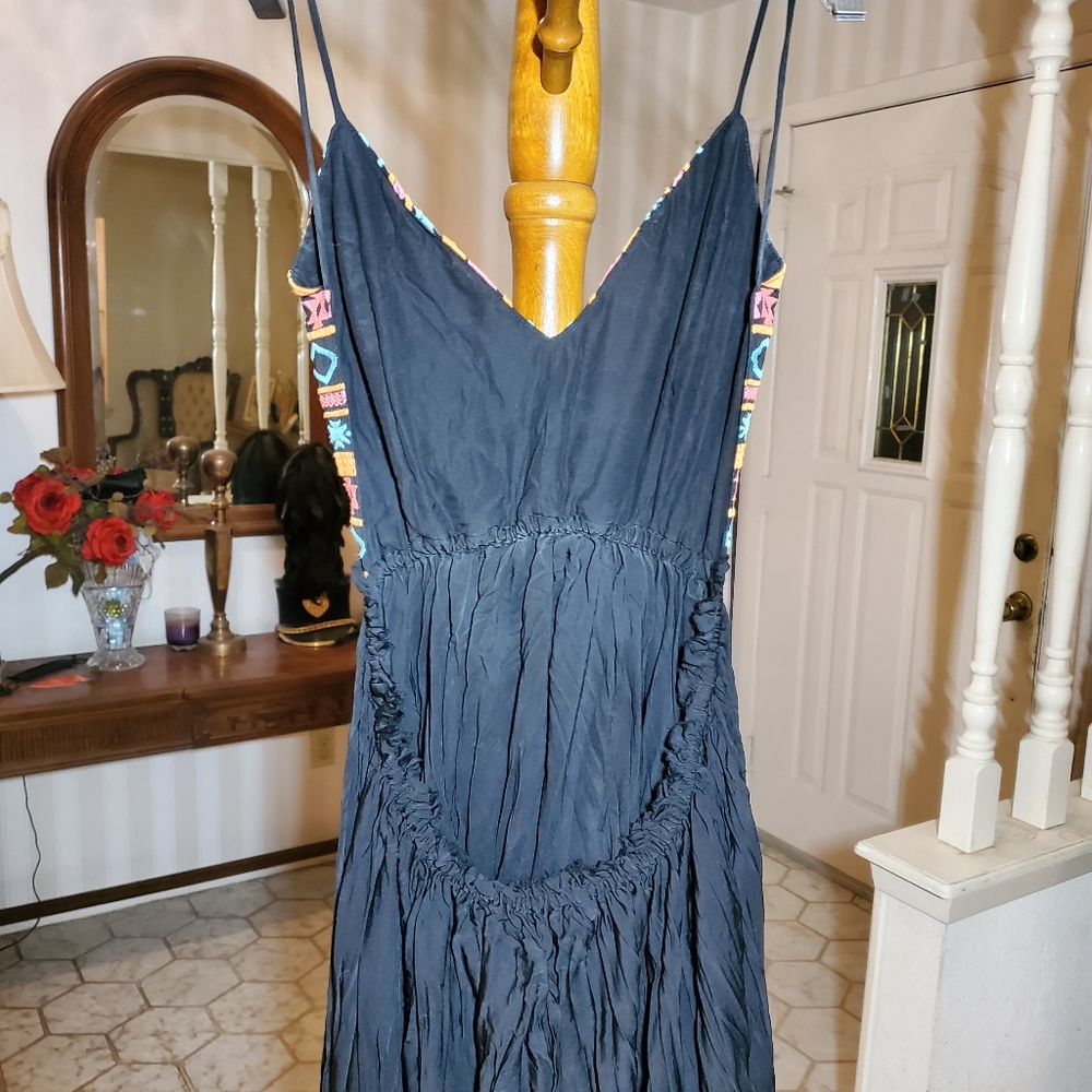 Olivaceous Extra Flare Backless Dree - image 7